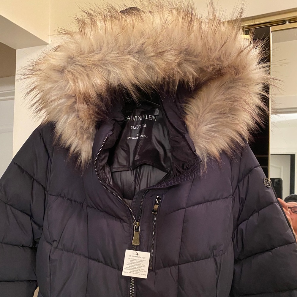 New CALVIN KLEIN 3/4 JACKET